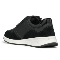 Geox Baskets|Baskets en Cuir & Velours de Cuir Bulmya noires