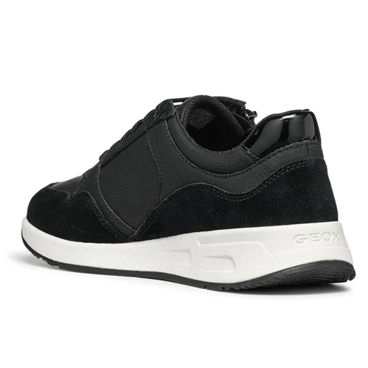 Geox Baskets|Baskets en Cuir & Velours de Cuir Bulmya noires