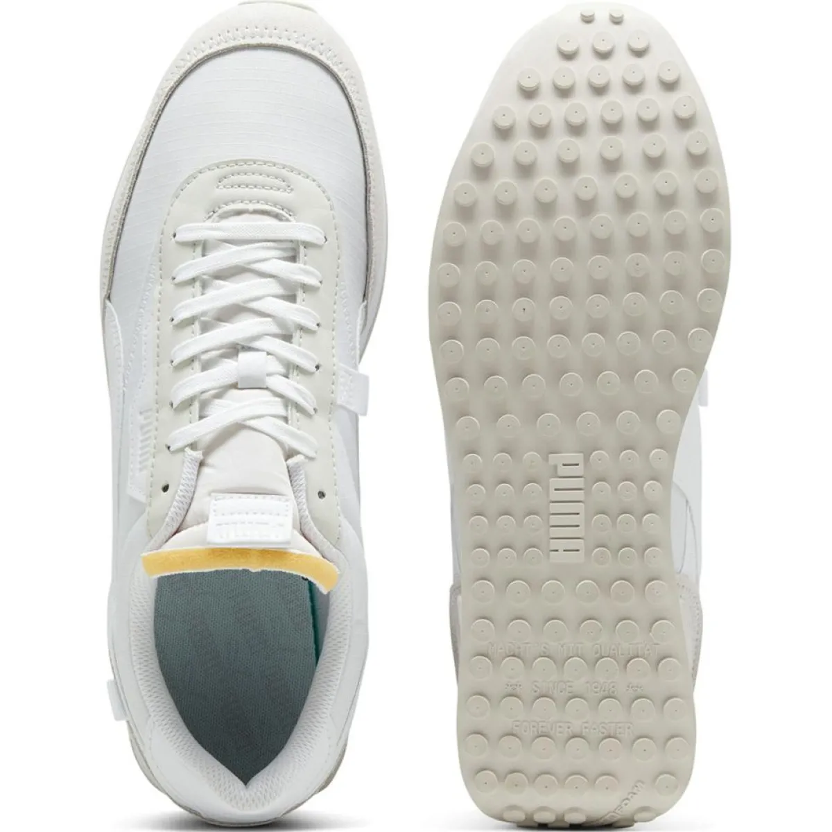 Puma Baskets|Baskets en Cuir & Velours de Cuir Future Rider Play blanches
