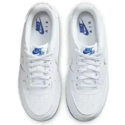 Nike Baskets|Baskets en Cuir Air Force 1 Gs blanc/bleu