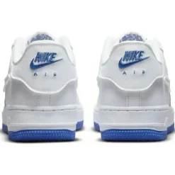 Nike Baskets|Baskets en Cuir Air Force 1 Gs blanc/bleu
