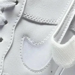 Nike Baskets|Baskets en Cuir Air Force 1 Gs blanc/bleu