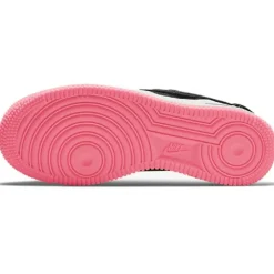 Nike Baskets|Baskets en Cuir Air Force 1 Gs noir/rose