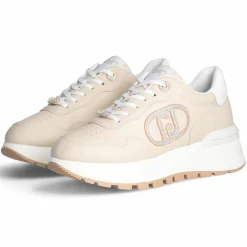 Liu-Jo Baskets|Baskets en Cuir Amazing beiges