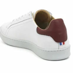 Le Coq Sportif Baskets|Baskets en Cuir Avantage blanc/rouge