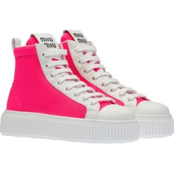 Miu miu Baskets|Baskets en Cuir B-Ball roses