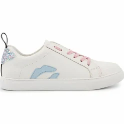 Bons Baisers de Paname Baskets|Baskets en Cuir Betty blanc/bleu/rose