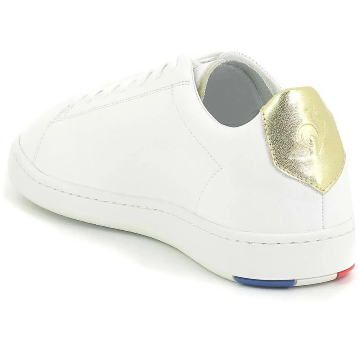 Le Coq Sportif Baskets|Baskets en Cuir Blazon Made In France blanc/doré