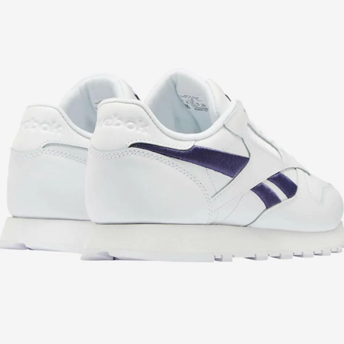 Reebok Baskets|Baskets en Cuir Cl Lthr Bicolore blanc/bleu