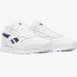 Reebok Baskets|Baskets en Cuir Cl Lthr Bicolore blanc/bleu