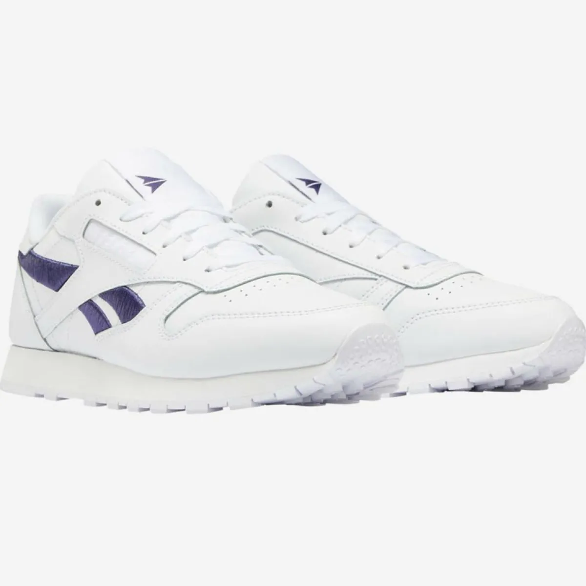 Reebok Baskets|Baskets en Cuir Cl Lthr Bicolore blanc/bleu