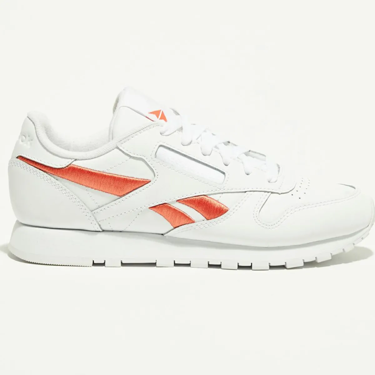 Reebok Baskets|Baskets en Cuir Cl Lthr Bicolore blanc/orange