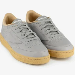 Reebok Baskets|Baskets en Cuir Club C 85 Gomme Cn3030 grises