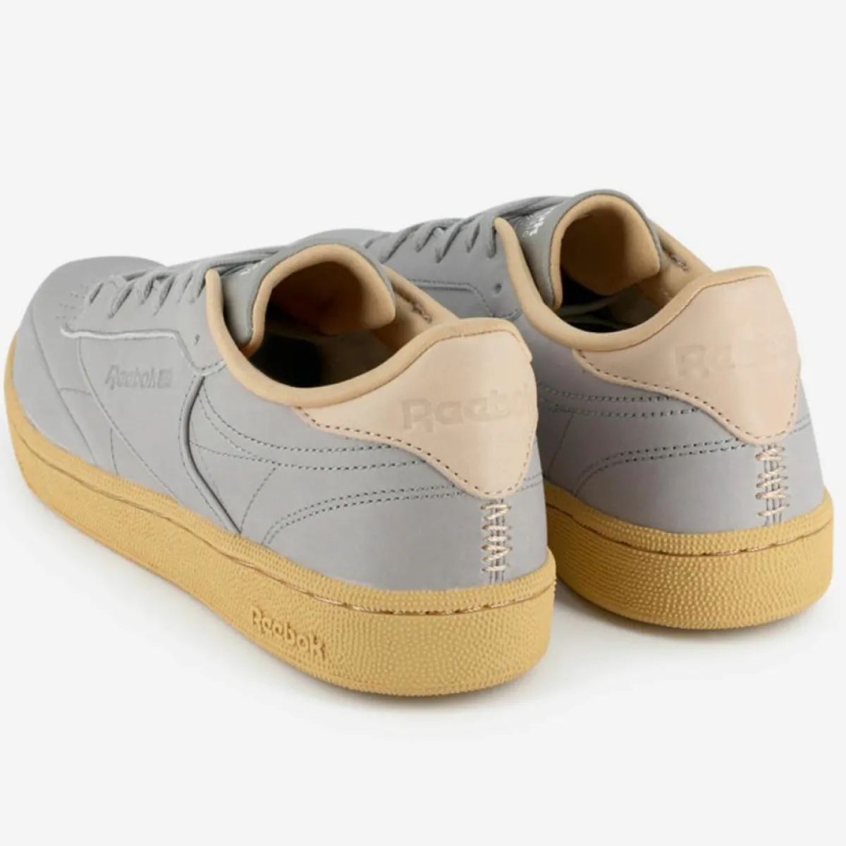 Reebok Baskets|Baskets en Cuir Club C 85 Gomme Cn3030 grises