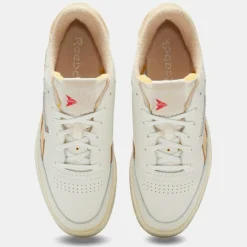 Reebok Baskets|Baskets en Cuir Club C Revenge blanc/saumon