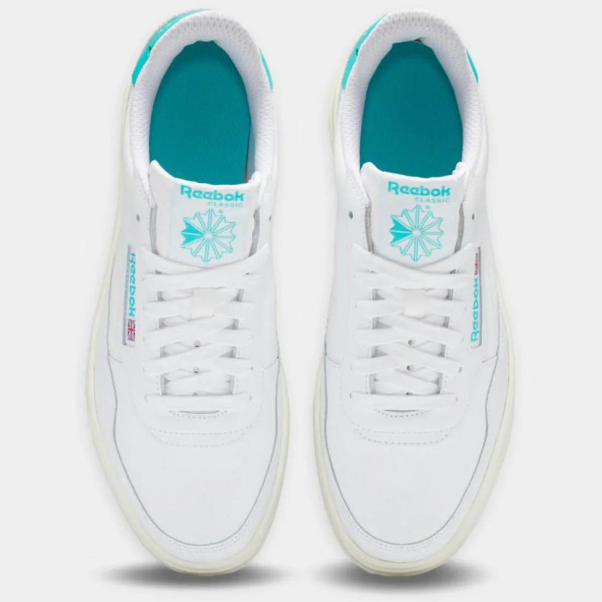Reebok Baskets|Baskets en Cuir Court Peak blanc/bleu