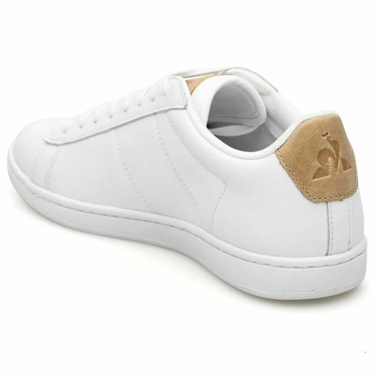 Le Coq Sportif Baskets|Baskets en Cuir Courtset blanc/beige