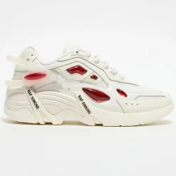 Raf Simons Baskets|Baskets en Cuir Cylon-21 blanc/rouge