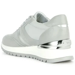 Geox Baskets|Baskets en Cuir Desya gris pâle