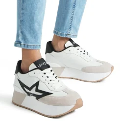 Liu-Jo Baskets|Baskets en Cuir Dreamy blanc/noir