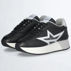 Liu-Jo Baskets|Baskets en Cuir Dreamy noir/argenté