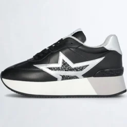 Liu-Jo Baskets|Baskets en Cuir Dreamy noir/argenté