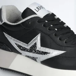 Liu-Jo Baskets|Baskets en Cuir Dreamy noir/argenté