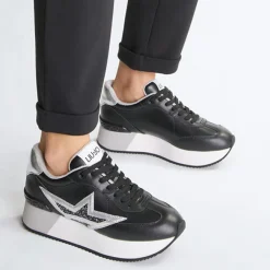 Liu-Jo Baskets|Baskets en Cuir Dreamy noir/argenté