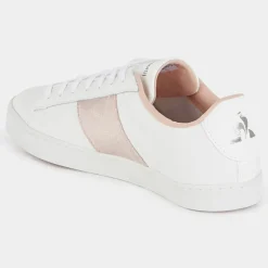 Le Coq Sportif Baskets|Baskets en Cuir Elsa blanc/rose