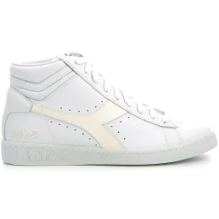 Diadora Baskets|Baskets en Cuir Game High 2030 blanc immaculé/blanc