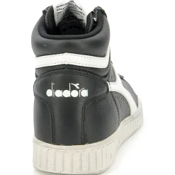 Diadora Baskets|Baskets en Cuir Game L Hi Waxed noir/blanc