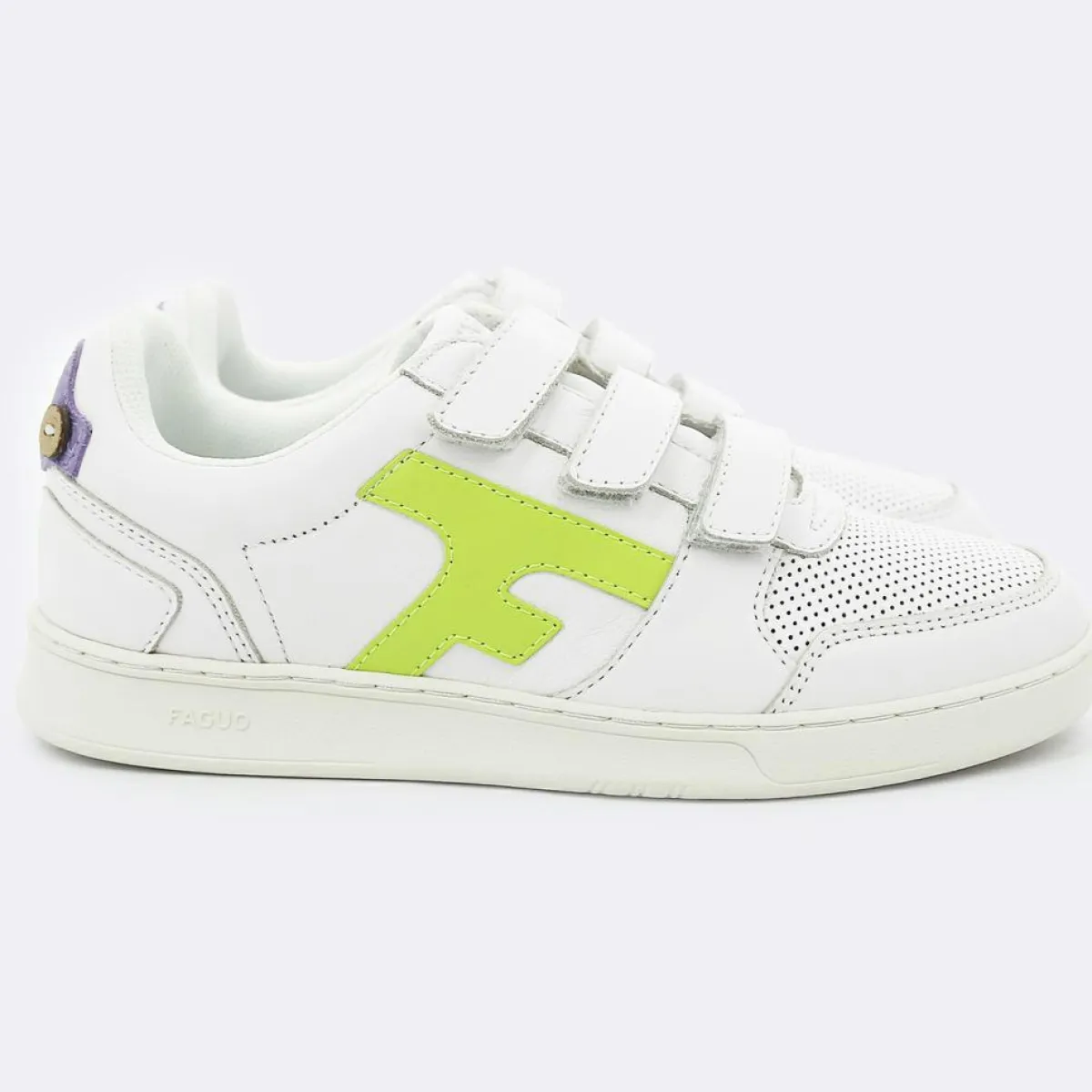 Faguo Baskets|Baskets en Cuir Hazel blanches