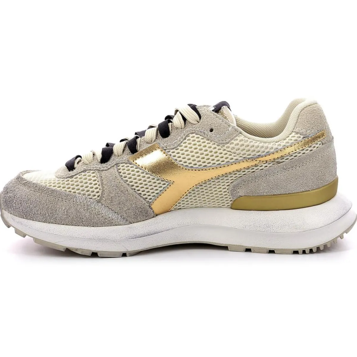 Diadora Baskets|Baskets en Cuir Kmaro 42 Metal taupe/doré