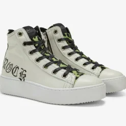 Nira Rubens Baskets|Baskets en Cuir Long Island blanc/noir