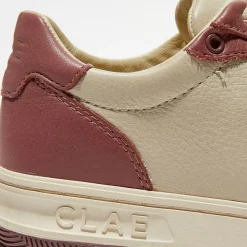 Clae Baskets|Baskets en Cuir Malone beige/rose