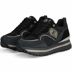 Liu-Jo Baskets|Baskets en Cuir Maxi noires