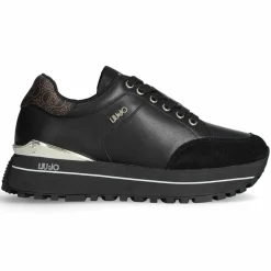 Liu-Jo Baskets|Baskets en Cuir Maxi noires