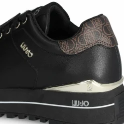 Liu-Jo Baskets|Baskets en Cuir Maxi noires