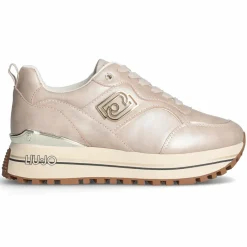 Liu-Jo Baskets|Baskets en Cuir Maxi taupe