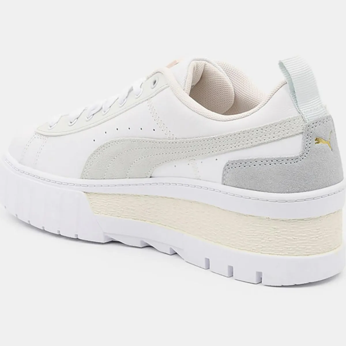 Puma Baskets|Baskets en Cuir Mayze blanches