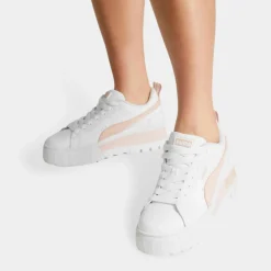 Puma Baskets|Baskets en Cuir Mayze blanc/rose