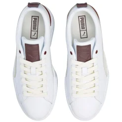 Puma Baskets|Baskets en Cuir Mayze Luxe blanc/bordeaux