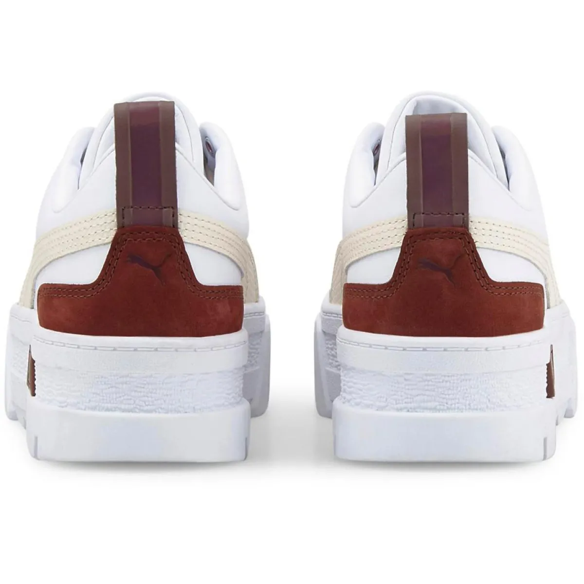 Puma Baskets|Baskets en Cuir Mayze Luxe blanc/bordeaux