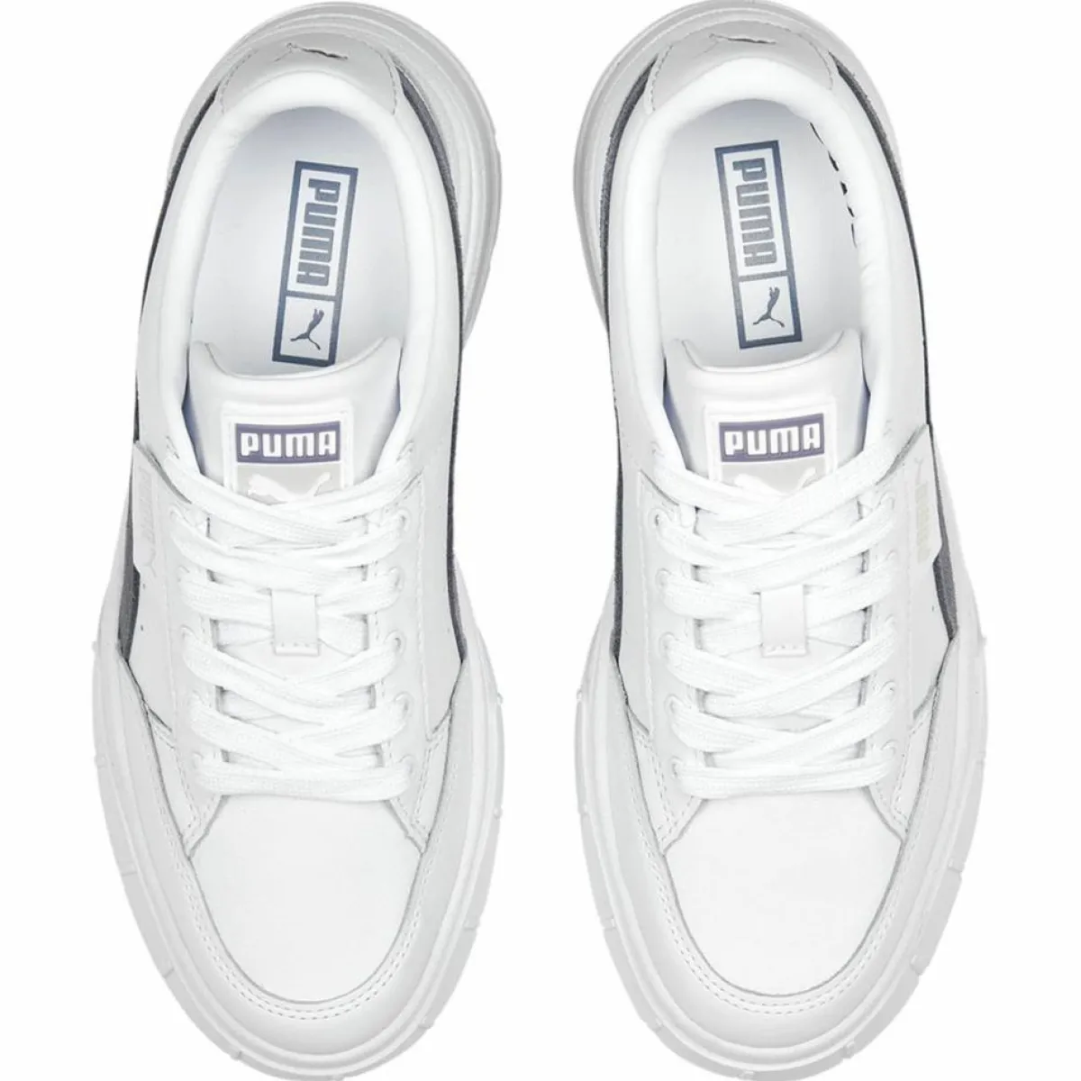 Puma Baskets|Baskets en Cuir Mayze Stack blanches