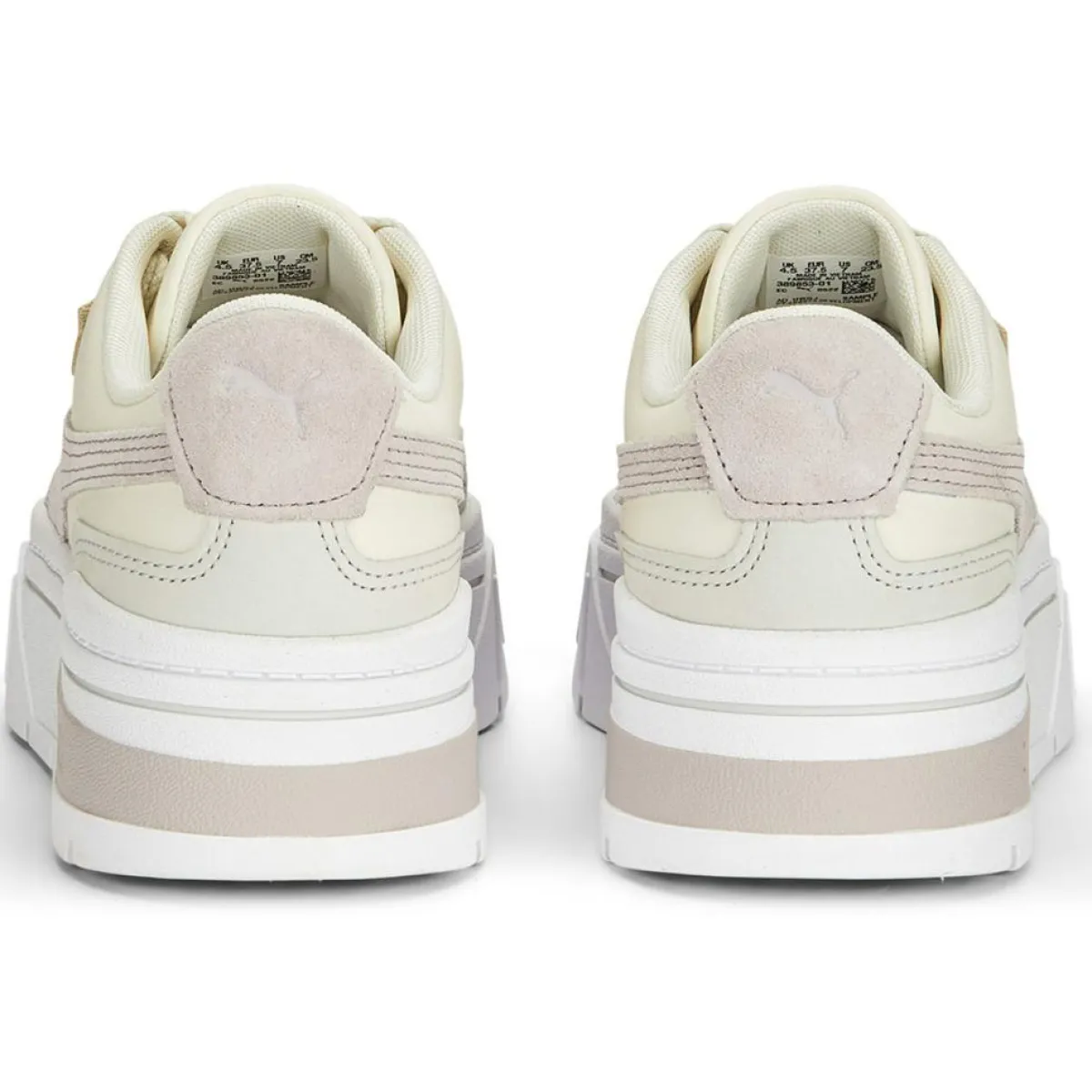 Puma Baskets|Baskets en Cuir Mayze Stack Luxe blanc/beige