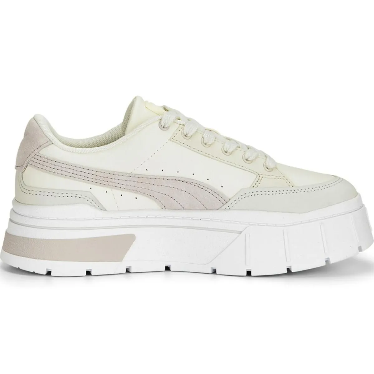 Puma Baskets|Baskets en Cuir Mayze Stack Luxe blanc/beige