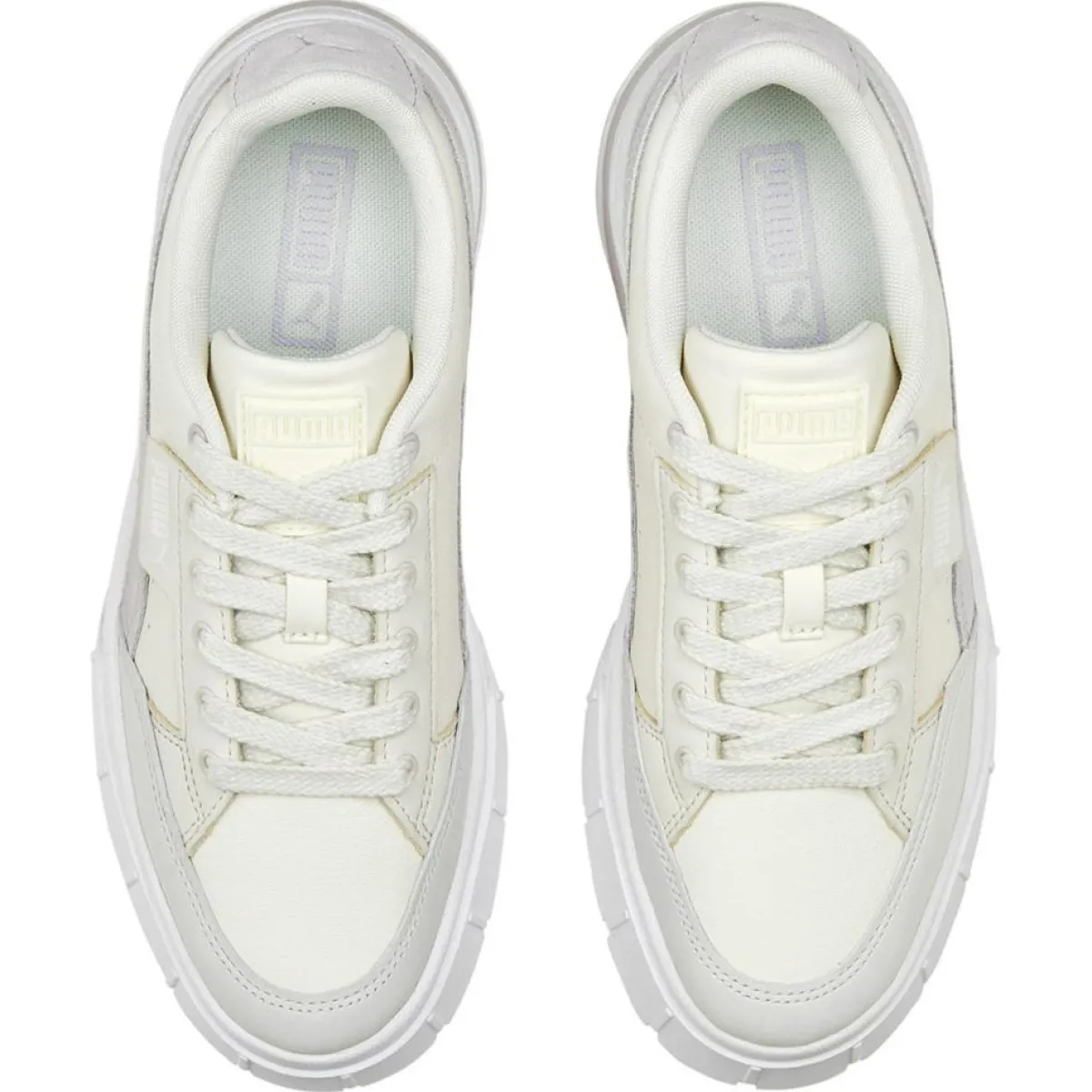 Puma Baskets|Baskets en Cuir Mayze Stack Luxe blanc/beige