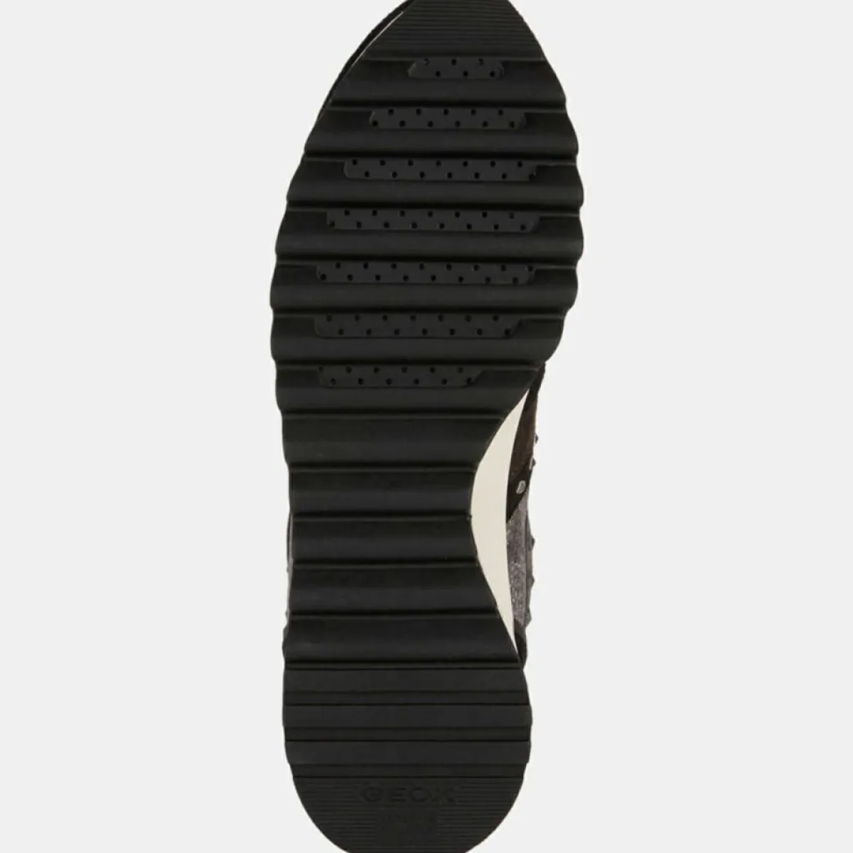 Geox Baskets|Baskets en Cuir running Tabelya gris/noir