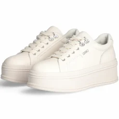 Liu-Jo Baskets|Baskets en Cuir Selma ivoire
