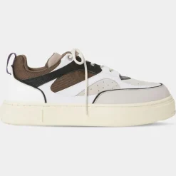 Eytys Baskets|Baskets en Cuir Sidney blanc/marron